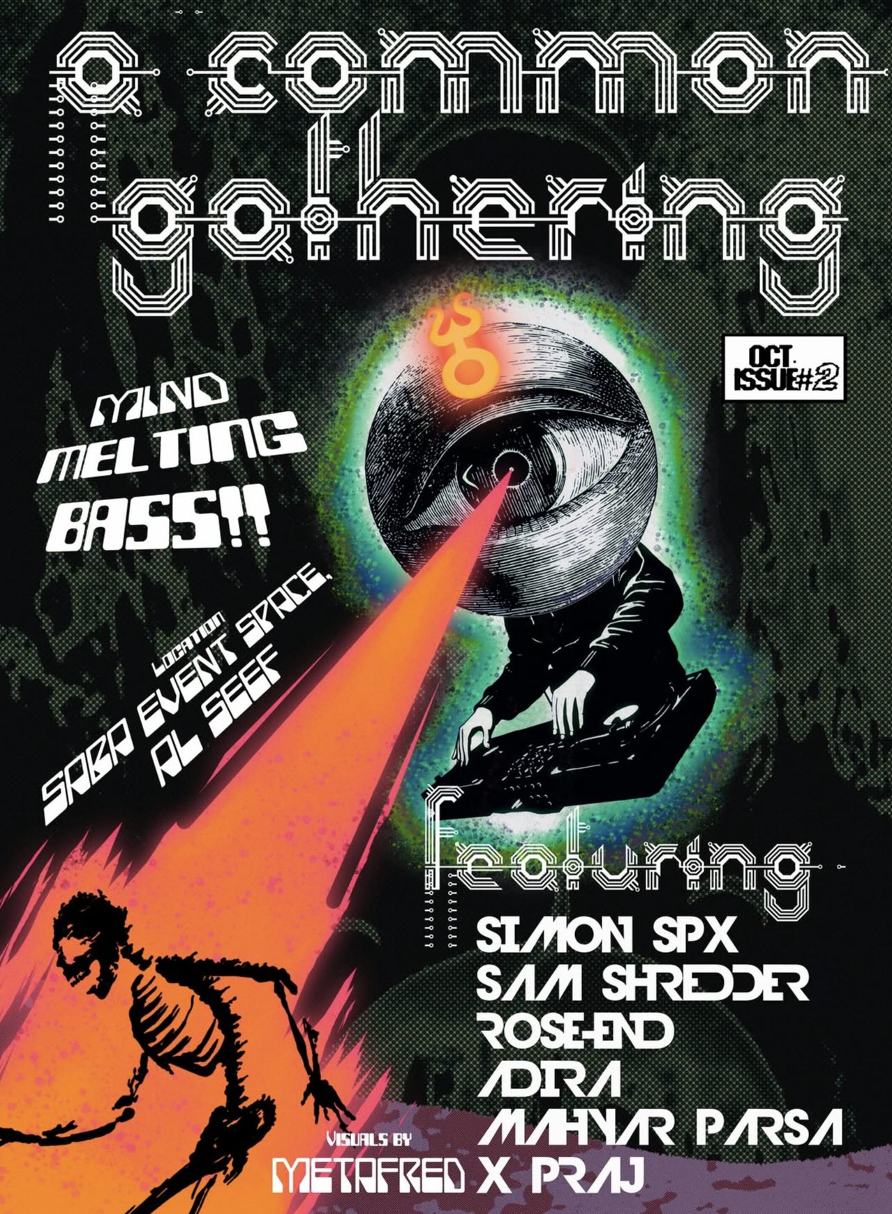 a little gathering community gathering CC international techno bass dubai underground