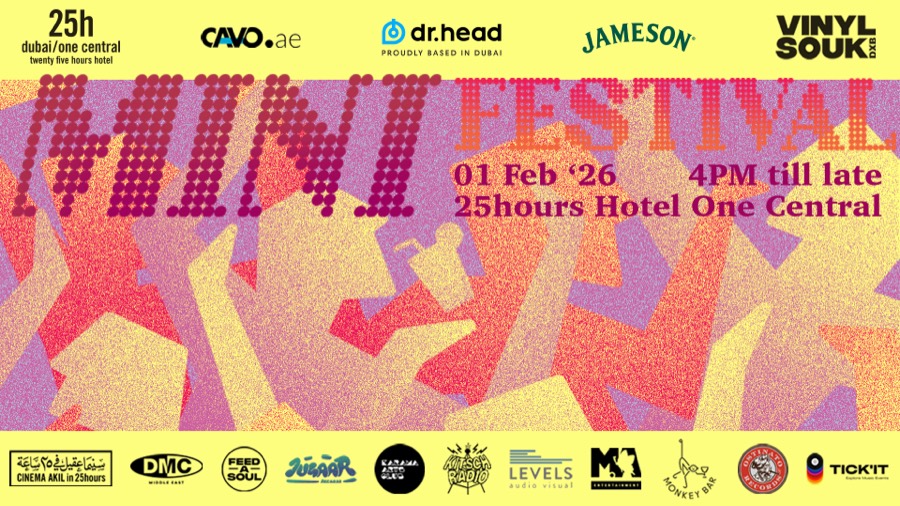 Banner: Vinyl Souk Mini Festival, 01 Feb ’26, 25hours Hotel One Central.
